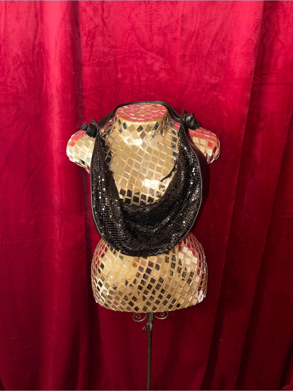 Bueno Black Sequin Shoulder Bag